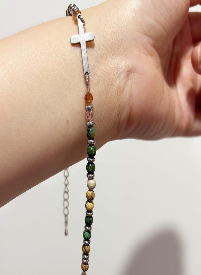 OVIFICEA Friendship Gifts Cross Bracelet for Women, Christian Gifts for Sister in Christ, Charm Bracelets for Best Friend, Daughter,Granddaughter, Mom on Birthday Christmas Baptism Easter Graduation - Image 3
